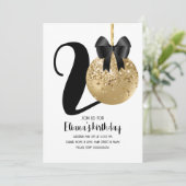 Invitation 20e anniversaire fêté Pop Gold Noir (Debout devant)