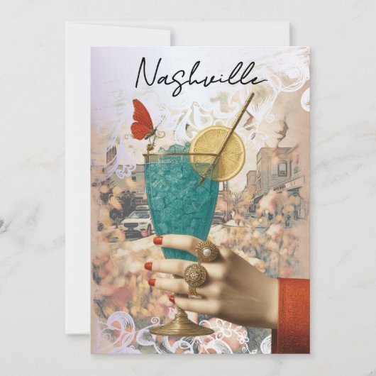 Invitation *~* 21 A101 Cocktail PHOTO Nashville EVJF (Devant)