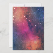 Invitation 21 Anniversaire Galaxy Star Nebula Constellation (Dos)