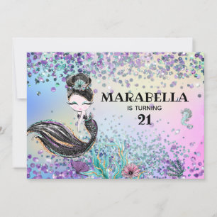 Invitation *~* 21 Luxe Arc-en-ciel - Fête d'anniversaire de s