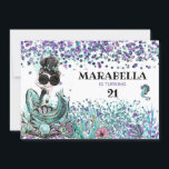 Invitation *~* 21 Mermaid GLAM LUXE En Mer Anniversaire<br><div class="desc">*Énergétiquement Amélioré MODIFIER TOUT ÂGE Whimsical Cute GLAM LUXE LUXURY BLING film commencer par SUNGLASSES Under the Sea Mermaid Girl Birthday Party Invitation pour 21st ou n'importe quel âge Girly Chic Birthday. L'AGE peut être customisé pour d'autres détails nécessaires. Les âges tels que 1, 2, 3, 4, 5, 7, 8,...</div>
