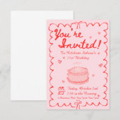 Invitation 21e anniversaire (Devant / Derrière)