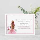 Invitation 21e anniversaire Champagne rose (Debout devant)