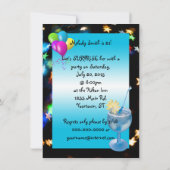 Invitation 21e Anniversaire de fête surprise (Dos)