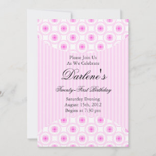 Invitation 21e anniversaire de la fête du rose doux