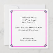 Invitation 21e Anniversaire de la fête Leopard Funky Diva Pin (Dos)