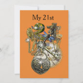 Invitation 21e anniversaire de Steampunk (Devant)