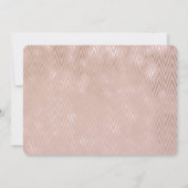 Invitation 21e anniversaire Elegant rose noir & blanc photo (Dos)