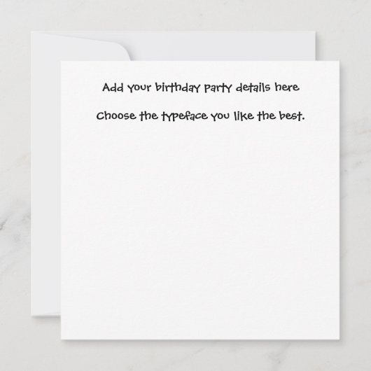 Invitation 21e Anniversaire Énorme Nombre Bleu et Or W1128 (Dos)