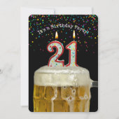 Invitation 21e anniversaire fête de la bière (Devant)