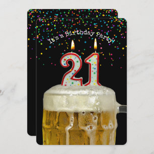 Invitation 21e anniversaire fête de la bière