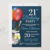 Invitation 21e anniversaire Fête du vin mousseux (Devant)