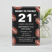 Invitation 21e Anniversaire Football Black Papa Sport (Debout devant)