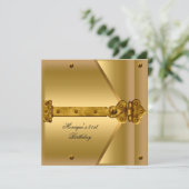 Invitation 21e Anniversaire Gold Metal Locks (Debout devant)