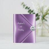 Invitation 21e Anniversaire Joyau de diamant mauve mauve 2 (Debout devant)