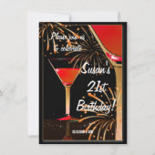 Invitation 21e anniversaire Martini Cocktail Party (Devant)
