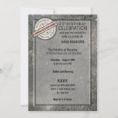 Invitation 21e anniversaire, mission accomplie, (Dos)