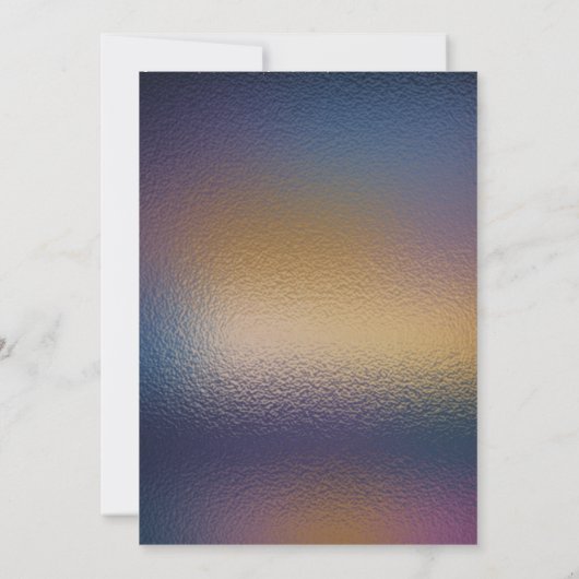 Invitation 21e anniversaire moderne violet foncé et or (Dos)