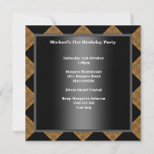 Invitation 21e Anniversaire Noir Bambou Arlequin 2 (Dos)