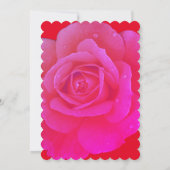 Invitation 21e anniversaire Orange Rose rose Floral Cool mode (Dos)