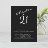 Invitation 21e anniversaire Script 21 Party (Debout devant)