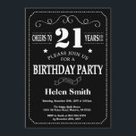 Invitation 21e anniversaire Tableau noir et blanc<br><div class="desc">21e Invitation Anniversaire Typographie Noire et Blanche. Tableau de bord. Arrière - plan noir et blanc. Anniversaire adulte. Hommes ou femmes, anniversaire. Enfants Garçon ou fille Ado Anniversaire adolescente Invitation . 13e 15e 16e 18e 20e 21e 30e 40e 50e 60e 70e 80e 90e 100e. N'Importe Quel Âge. Pour plus de...</div>