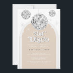 Invitation 21e Arc de Parties scintillant Silver Retro Disco<br><div class="desc">Cette conception mesure 5 x 7 pouces/ 12, 7 x 17, 8 cm et est parfaite pour les invitations. Revenez dans le temps avec notre collection Retro Disco Ball Bridal Shower Invitations & Decor. Plongez dans la nostalgie de la les années 70 avec des arches beiges et grises, rehaussées de...</div>