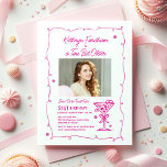 Invitation 21e fête d'anniversaire Photo Espresso Martini<br><div class="desc">La photo du célébrant d'anniversaire prend le centre de cette invitation branchée à martini anniversaire. Le design élégant et chic comprend un expresso martini. Un joli arc ajoute une touche féminine. Tout le texte est modifiable.</div>