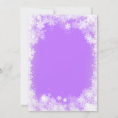 Invitation 21E Fête d'anniversaire Wonderland Snowflake (Dos)