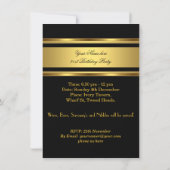 Invitation 21e Mans Beer Black Gold fête d'anniversaire (Dos)