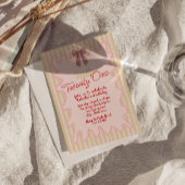 Invitation 21e photo de cadre de vague de fond de bois dessin