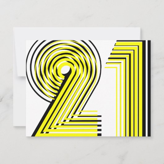 Invitation 21ème Anniversaire (Devant)