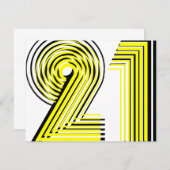 Invitation 21ème Anniversaire (Devant / Derrière)