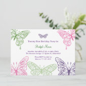 Invitation 21ème anniversaire de flottement coloré de (Debout devant)