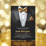 Invitation 21ème événement d'anniversaire Black and Gold de T<br><div class="desc">Célébrez dans le style avec cette Invitation d'anniversaire Black and Gold Tuxedo, exubérant élégance et sophistication. L'élégant arrière - plan noir et les touches dorées chatoyantes donnent le ton d'une affaire luxueuse, parfaite pour une célébration d'étape. Avec son design raffiné d'inspiration tuxedo, cette invitation capte l'essence d'une soirée classe remplie...</div>