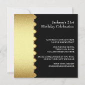 Invitation 21ème Événement spécial d'anniversaire de cadre (Dos)