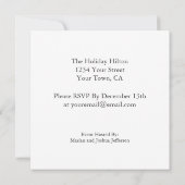 Invitation 21ème Pourpre génial de diva de léopard de fête (Dos)