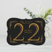 Invitation 22ème, fête d'anniversaire 22ème, grand Gatsby, no (Debout devant)