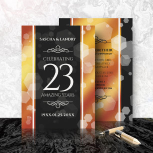 Invitation 23e anniversaire de Mariage de Topaz impérial