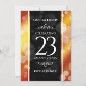 Invitation 23e anniversaire de Mariage de Topaz impérial (Devant)