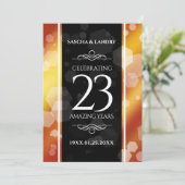 Invitation 23e anniversaire de Mariage de Topaz impérial (Debout devant)