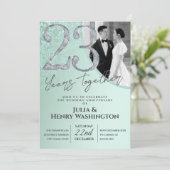 Invitation 23e anniversaire de mariage Gentil Vert (Debout devant)