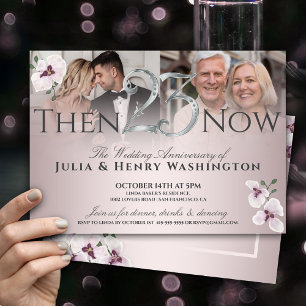Invitation 23e Anniversaire Graceful Orchid Then And Now
