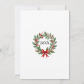Invitation 24e anniversaire du Mariage hiver (Dos)