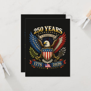 Invitation 250 Ans d'Amérique 1776 2026 250e Anniversaire