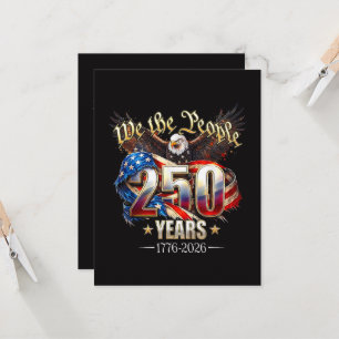 Invitation 250 ans d'Amérique 250e anniversaire 4 juillet