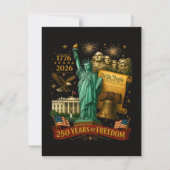 Invitation 250 ans de liberté américaine (Devant)