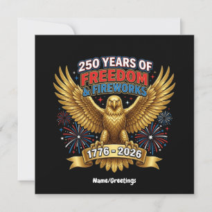 Invitation 250 Ans de Liberté et de Feux d'Artifice