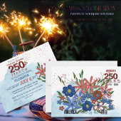 Invitation 250 ans de liberté Semiquincentenaire floral des É