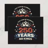 Invitation 250 Ans Pas De Rois Patriotique (Devant / Derrière)